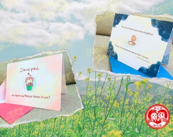 Studio Ghibli Inspired Greeting Card