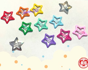 Pinzas para el pelo con forma de estrella estilo kawaii