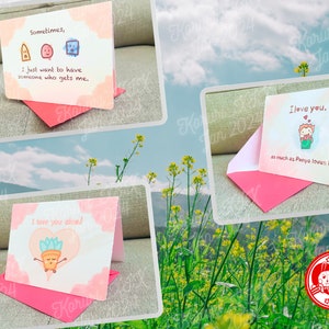 Tarjeta de felicitación de la serie “Todo es cuestión de AMOR”
