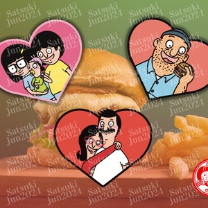 &quot;Bob&#39;s Burgers inspirierte &quot;&quot;Heart-Choke&quot;&quot; Aufkleber.&quot;