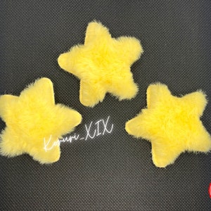 Fuzzy Star Hair Clips