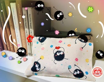 Studio Ghibli Inspired Susuwatari Soot Spirits Multi-use Zipper Bag