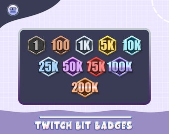 Twitch Bit Badges Etsy
