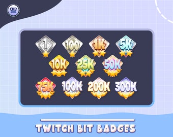 Twitch Bit Badges Etsy