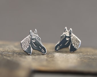 Orecchini A Clip In Argento Sterling Con Testa Di Cavallo, Fatti A Mano UK, In Confezione Regalo - 5