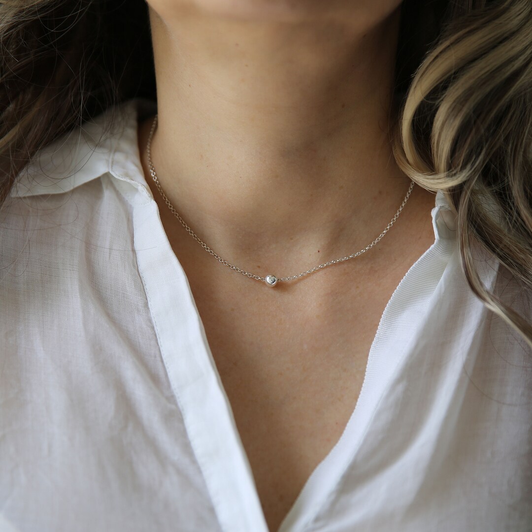 ネックレス・ペンダント [KINDABABY] [925silver] black line silver ball necklace Men's Silver Ball Chain Necklace with Black Onyx Beads