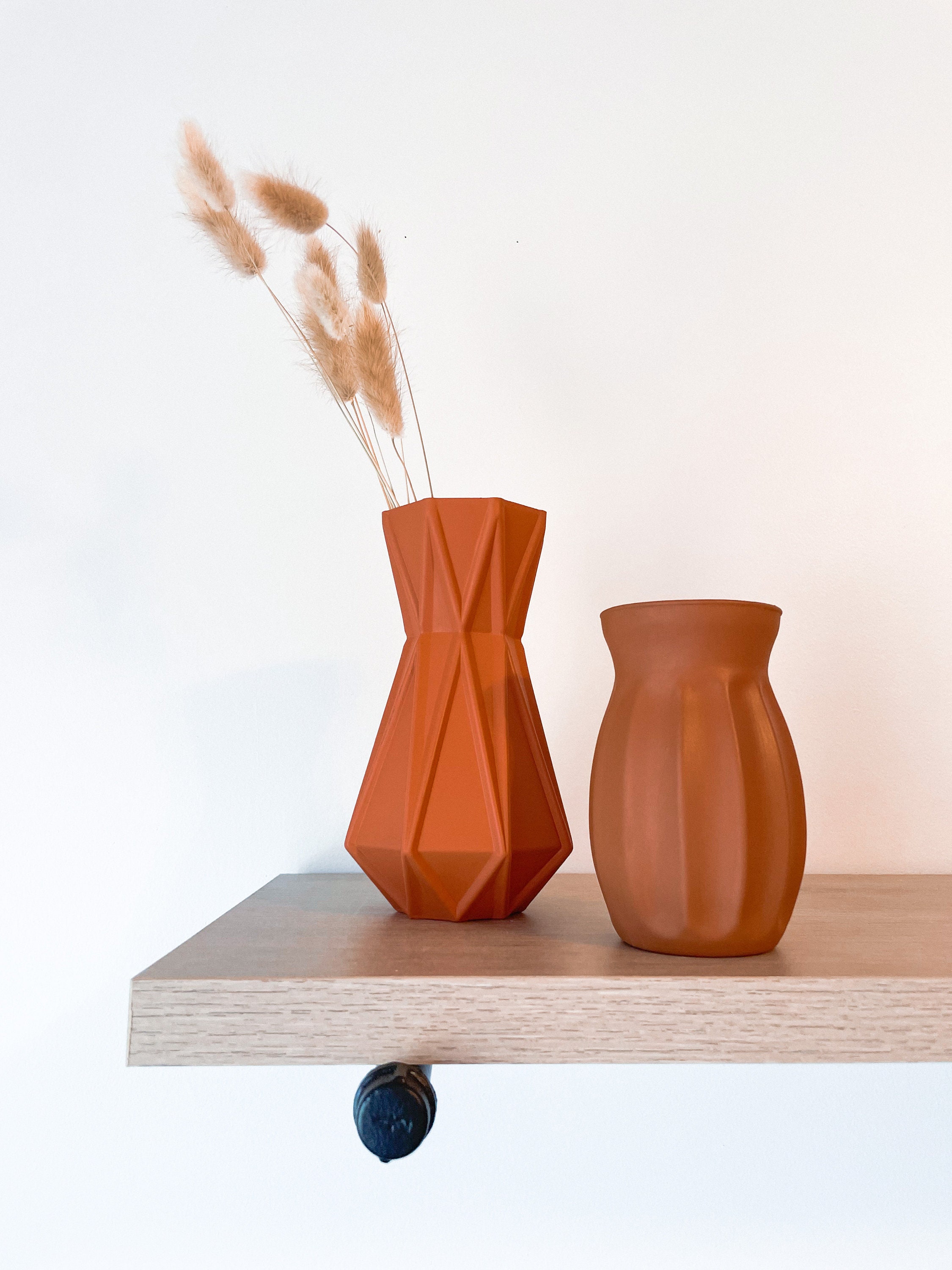 Boho Matte Vase Set / Set of 2 / Boho Decor Etsy