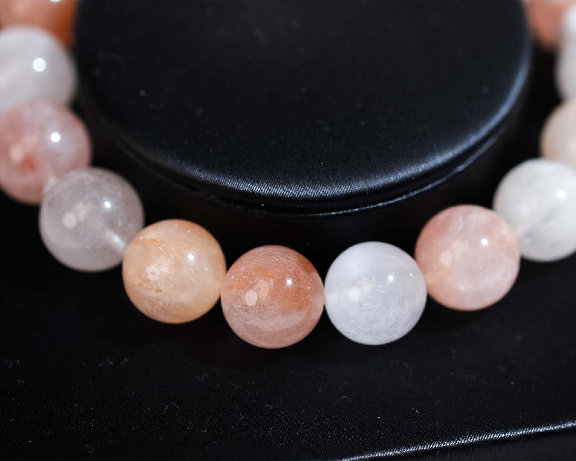 Pink Rutilated Quartz High Quality Rabbit Hair Quartz Bracelet, Pink Rutilated Quartz, Rutile ...
