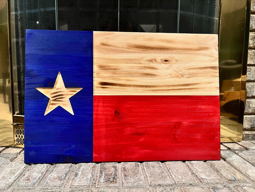 Rustic Wood Texas Flag Wall Art Wooden Texas State Flag State of Texas Flag Wood Texas Flag Art