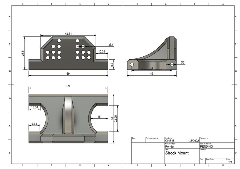 FILE ONLY STL File for SCX10 Ii Shock Relocation Etsy