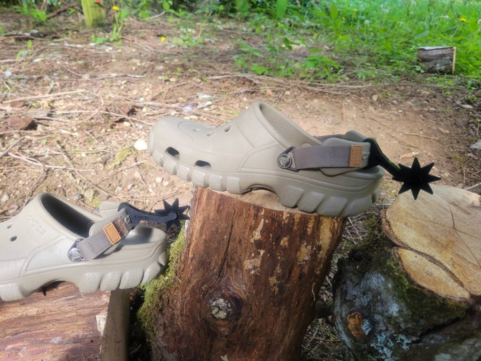 Croc Spurs Funny Croc Attachments Rotating Rowel Etsy