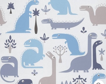 Dinosaur Nursery Grandeco Blue Paste the Wall Mural Kids Wallpaper