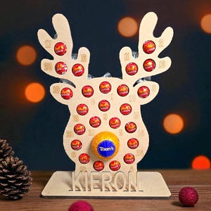 Personalised Wooden Advent Calendars | Reindeer Advent Calendar | Christmas Tree Advent Calendar | Unicorn Advent Calendar
