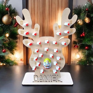 Personalised Wooden Advent Calendars | Reindeer Advent Calendar | Christmas Tree Advent Calendar | Unicorn Advent Calendar | Kinder