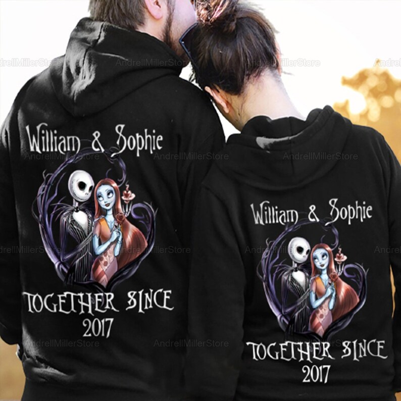 Jack and Sally Couple Hoodie Funny 