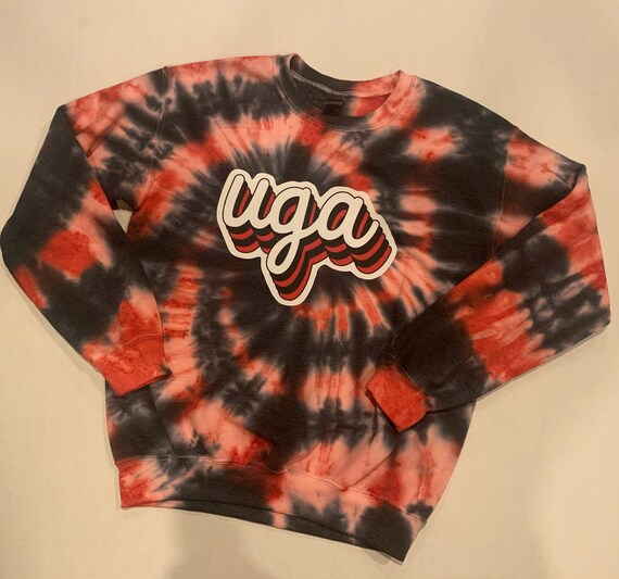 tie dye college sweatshirts