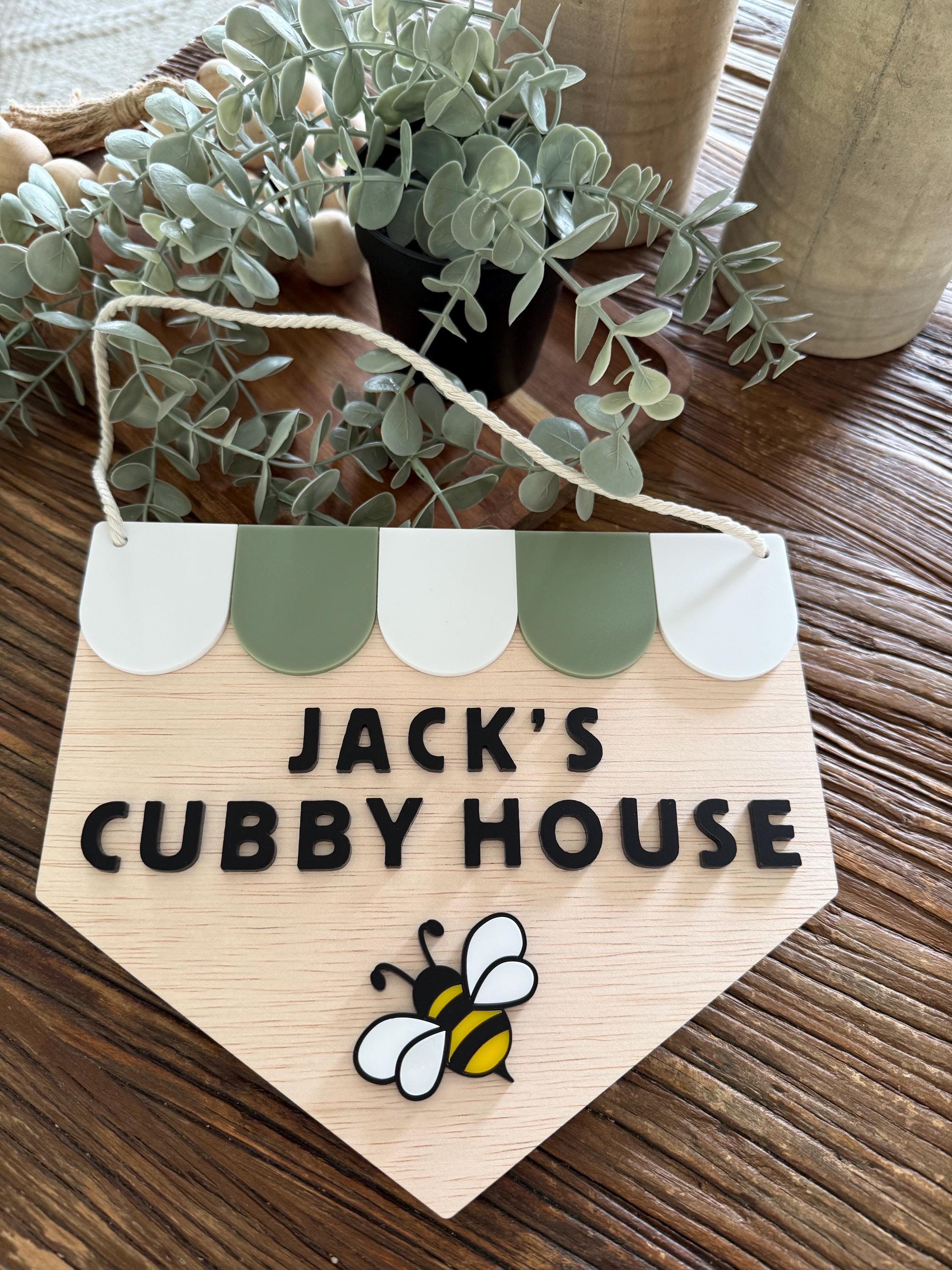Kids Cubby House Sign | Playhouse Banner | Bakery | Fruit Shop | Bee ...