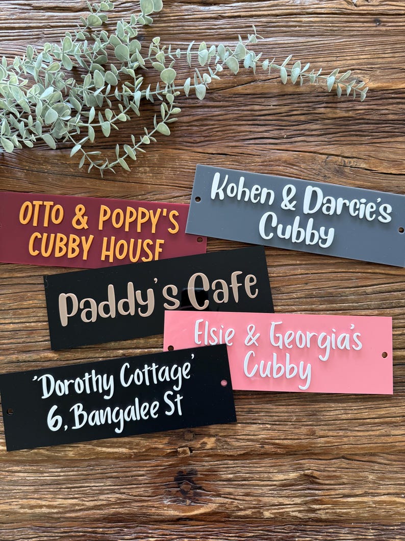 Personalized Cubby House Sign | Kids Playroom Decor - Etsy Australia