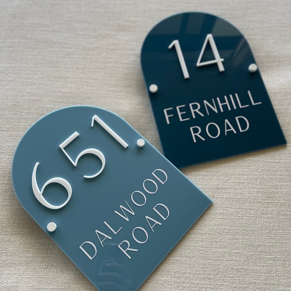 Arch Large House Sign | Street Sign | House Number Plaque