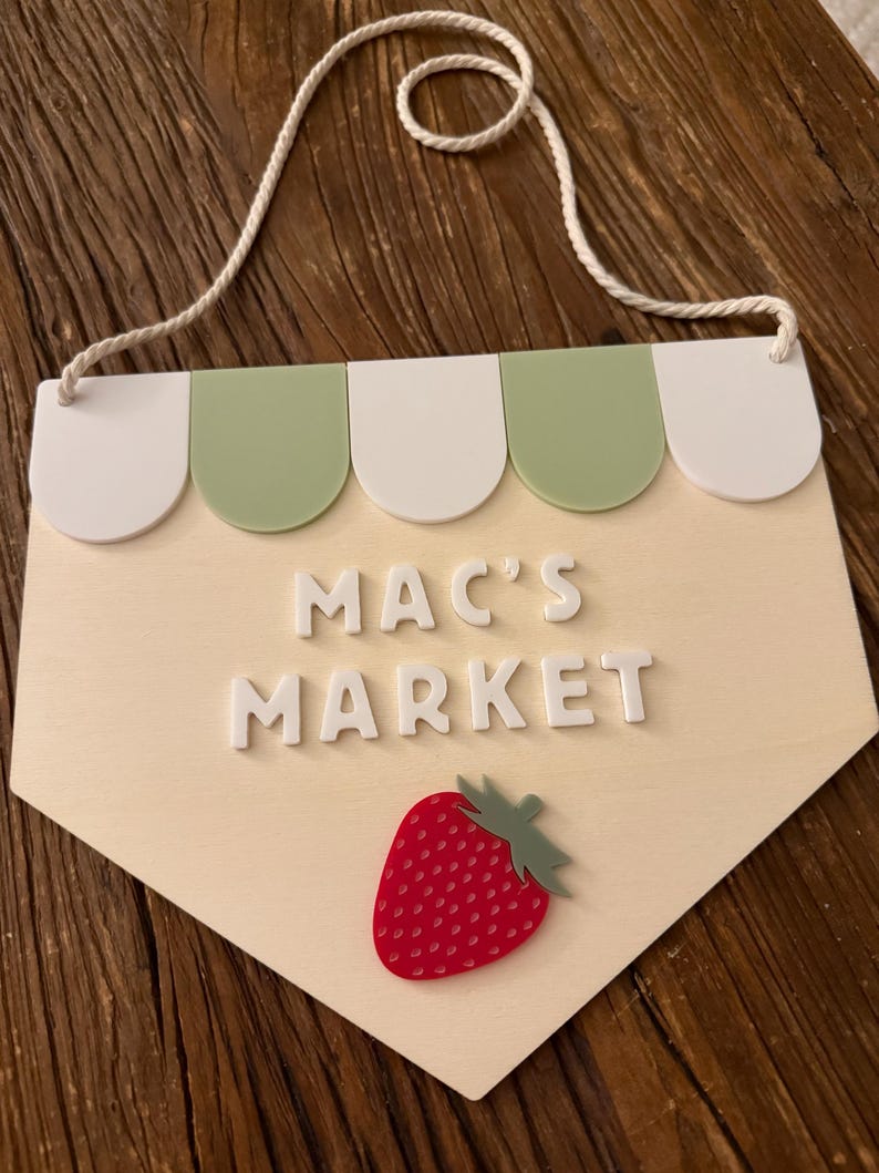 Kids Cubby House Sign | Playhouse Banner | Bakery | Fruit Shop | Bee ...