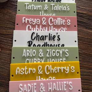 Personalised Home Sign | Custom Acrylic House Name Sign | Wall Mounted Name Plaque | Housewarming