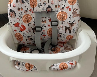 Waterproof water repellent cushions for stokke steps baby set high chair foxes forest animals