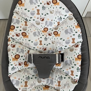 Insert small cushion for nuna leaf grow and curve rocker animal zoo jungle multiple fabrics possible image 1