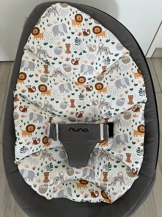 Nuna Leaf Insert Small Cushion for Nuna Leaf Grow and Curve Bouncer Animals Zoo Jungle multiple Fabrics Possible Etsy Israel