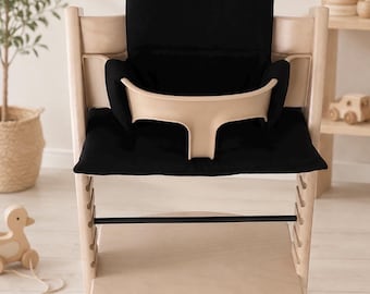 Black cushion set for Stokke Tripp Trapp high chair