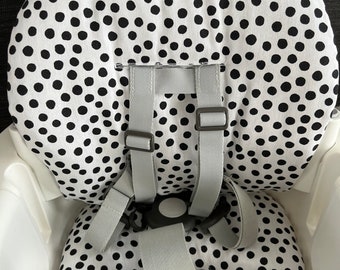 Kussentjes stoelhoezen bekleding voor stokke steps kinderstoel babyset, polkadots