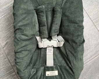 Cover for Stokke newborn set cover newborn set upholstery newborn set tripp trapp high chairs dark green ribbed fabric with pads