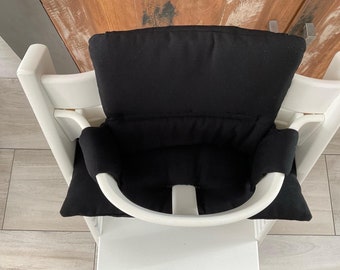 Set cuscini neri per seggiolone Stokke Tripp Trapp Italia