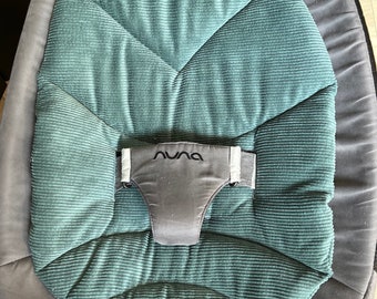 Insert small cushion for nuna leaf grow and curve bouncer rib cord dark mint green (multiple fabrics possible)