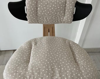 cushion cover for Stokke Nomi high chair beige flowers or dots
