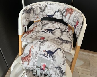 Set voor stokke steps kinderstoel, meerder stoffen mogelijk! Dubbele set babyset en juniorset