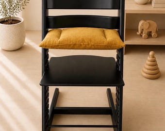 Sitzkissen für Tripp Trapp Hochstuhl, Cord, Ocker