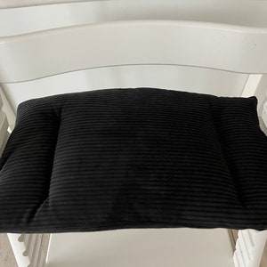 Seat cushion for stokke tripp trapp high chair coarse corduroy rib velvet black. Also available as a set,