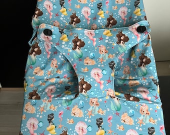 Cover for babybjorn bouncer mermaids tricot baby bjorn