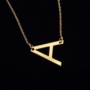 Collar con inicial espaciada personalizado, collar con letras, collar con nombre personalizado, collar con letras y palabras, collar con nombre espaciado para ella en plata
