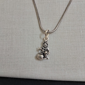 Lord Krishna Pendant, 925 silver small pendant, Lord Krishna Pendant is a symbol of love, wisdom, and spiritual devotion unisex gifted