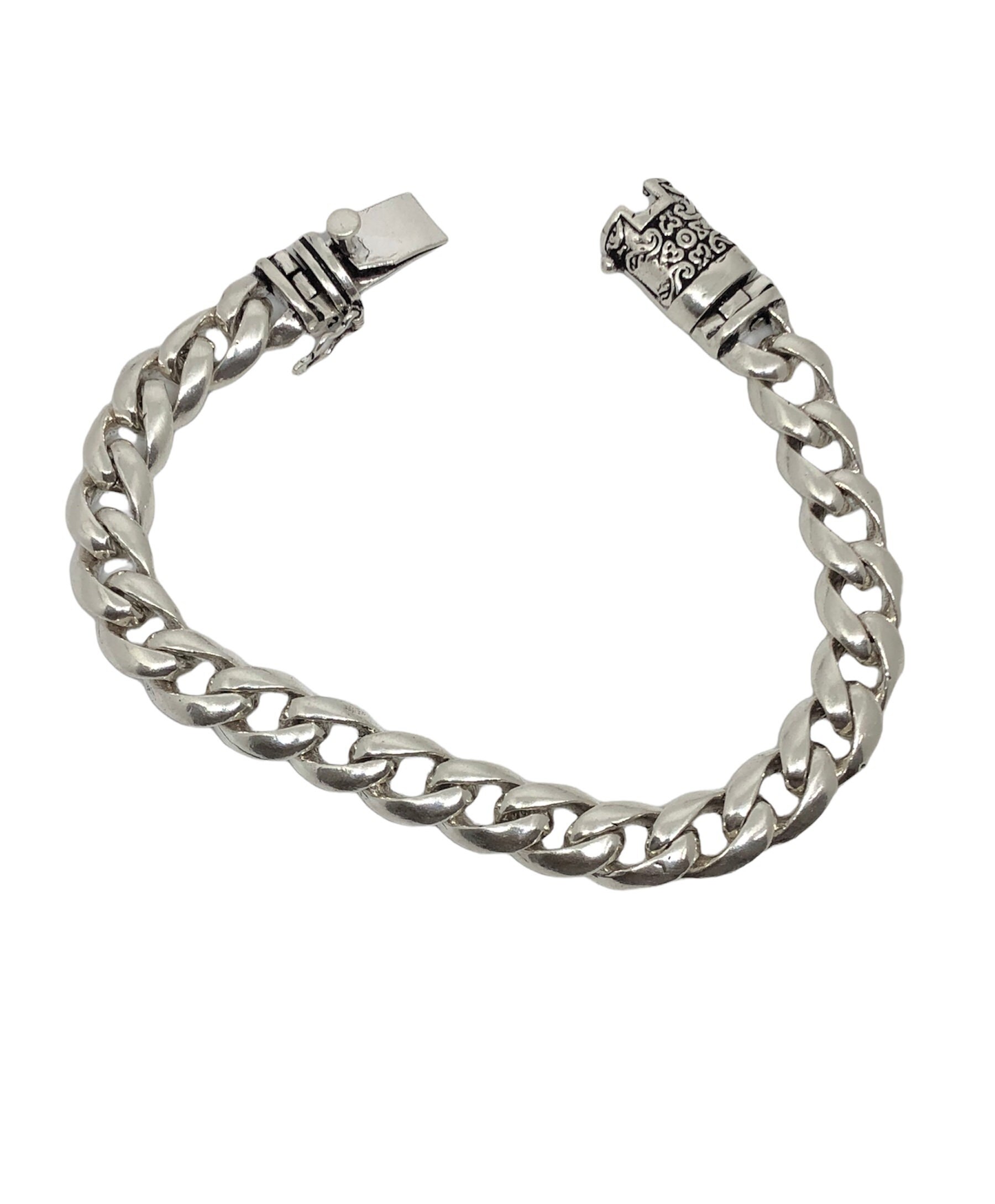 Miami Cuban Bracelet Cuban Link Bracelet 925 Silver Chain Chain & Link
