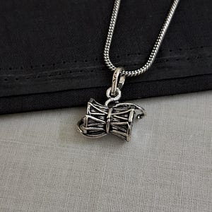Lord Shiva Damru Pendant, 925 Sterling Silver Lord Shiv Damroo Shape Designer Pendant, Shiva Oxidized Handmade Pendant, Mahadev Pendant