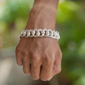 Gepersonaliseerde herenarmband, 18 mm massief zilveren stoeprandarmband, gepersonaliseerde armband, gegraveerde armband, zilveren armband voor mannen, cadeau voor hem