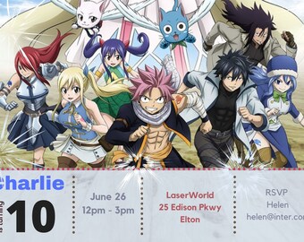 Invitation Manga Etsy Invitation Manga Etsy