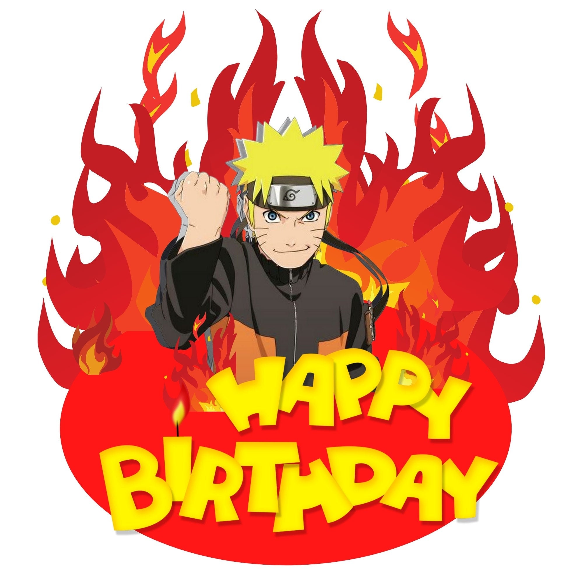 NARUTO PARTY PACK Cake Topper Mini Cake Toppers Japanese Etsy