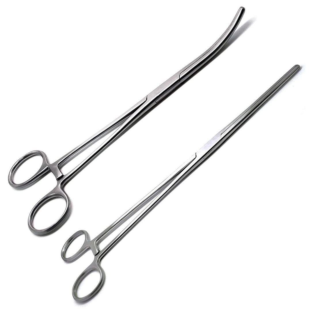 DDP 8-Piece Curved Hemostat Set – Stainless Steel Locking Forceps, Crile Style