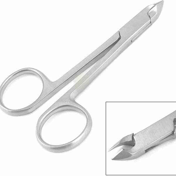 Professional Cuticle Nipper Scissors Style Stainless Steel