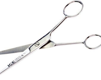 Barber Scissors Hair Cutting Scissors - ICE Tempered Stainless Steel 7.5"