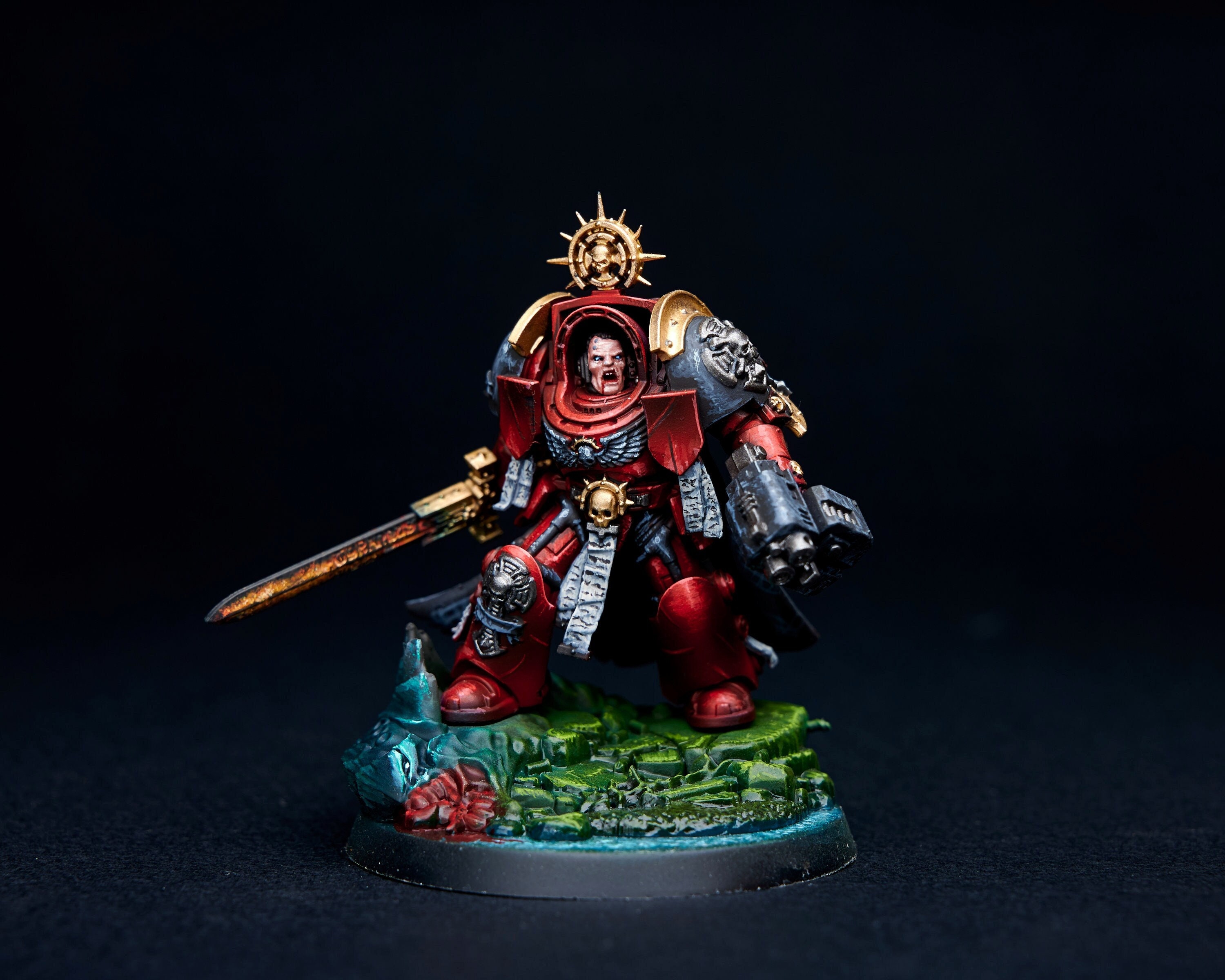 Blood Angels Captain in Terminator Armor- Warhammer 40k - Painted