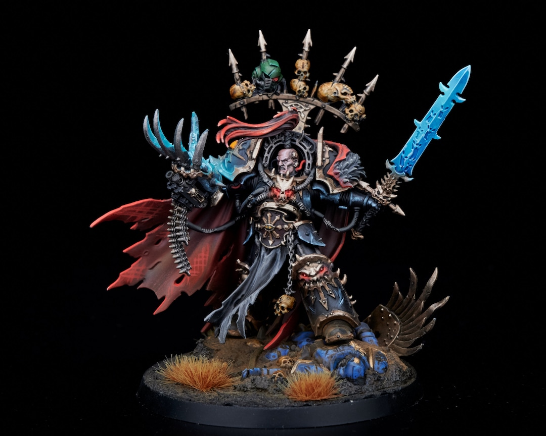 Warhammer 40k Abaddon the Despoiler Black Legion Painted - Etsy